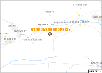 map of Staroderbenovskiy