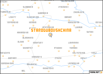 map of Starodubovshchina