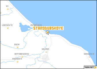 map of Starodubskoye