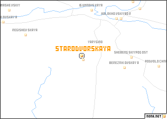 map of Starodvorskaya