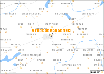 map of Starogard Gdański