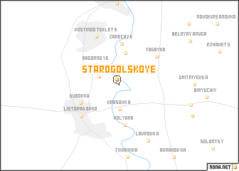 map of Starogol\