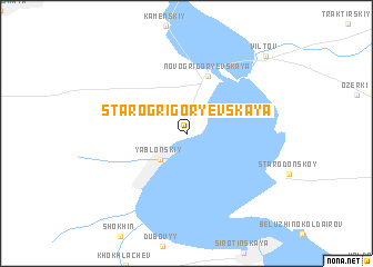 map of Starogrigor\