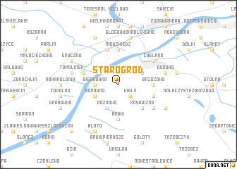 map of Starogród