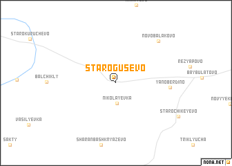 map of Starogusevo