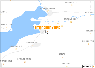 map of Staroisayevo