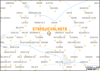 map of Starojická Lhota