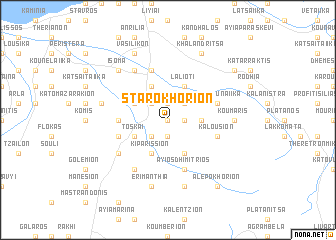 map of Starokhórion