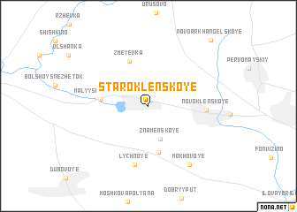 map of Staroklënskoye