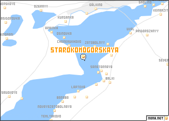 map of Starokomogorskaya