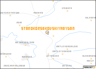 map of Starokorsakovskiy Maydan