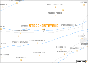 map of Starokosteyevo