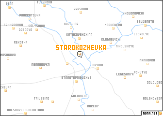 map of Starokozhevka