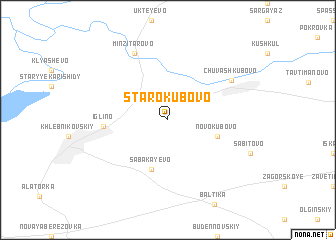 map of Starokubovo