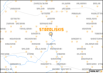 map of Staroliškis