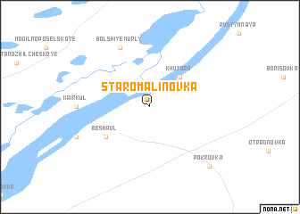 map of Staromalinovka