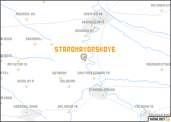 map of Staromayorskoye