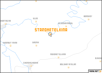 map of Starometëlkina