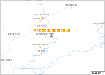 map of Staromunasipovo