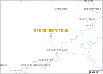 map of Staromusyatovo