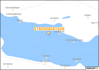 map of Staronagayevo
