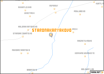 map of Staronakaryakovo