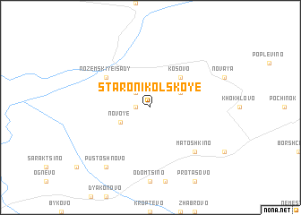map of Staro-Nikol\