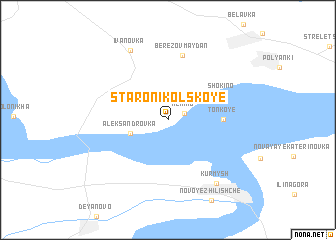 map of Staronikolskoye