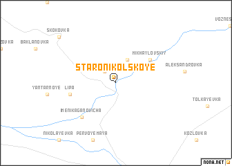 map of Staronikol\