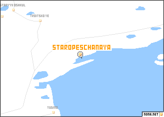 map of Staropeschanaya