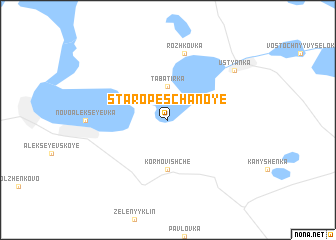 map of Staropeschanoye