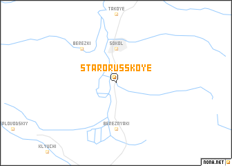 map of Starorusskoye