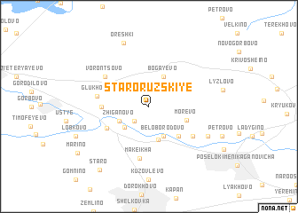 map of Staro-Ruzskiye