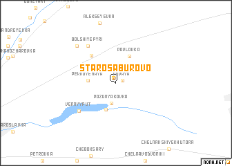 map of Starosaburovo