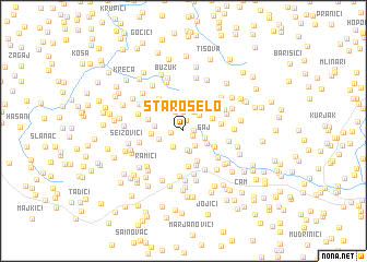 map of Staro Selo