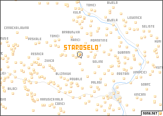 map of Staro Selo