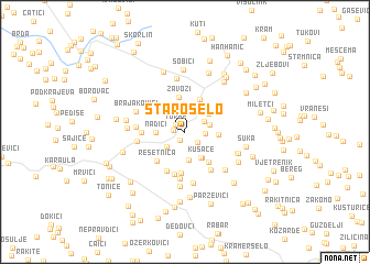 map of Staro Selo