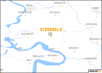 map of Staro Selo