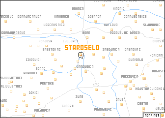 map of Staro Selo