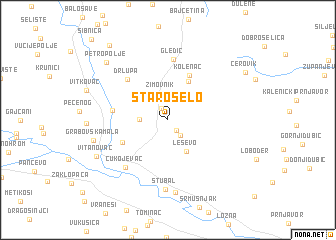 map of Staro Selo