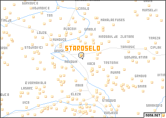 map of Staro Selo