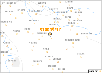 map of Staro Selo