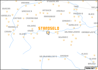 map of Staro Selo