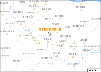 map of Staro Selo