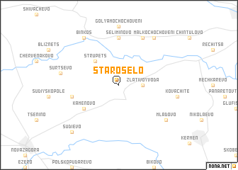 map of Staro Selo