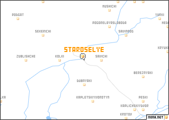 map of Staroselʼye