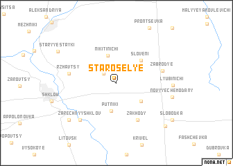 map of Staroselʼye