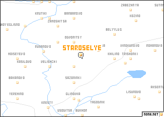 map of Starosel\