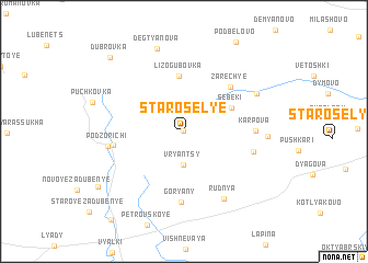 map of Starosel\