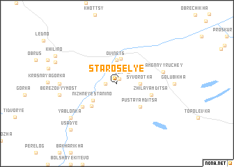 map of Starosel\